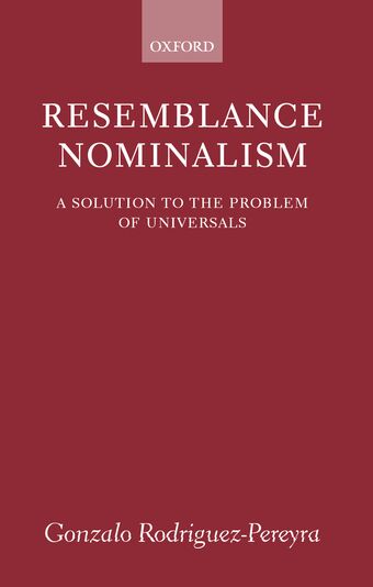 Resemblance Nominalism book cover