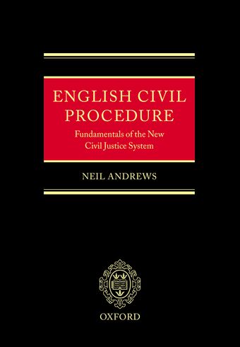 English Civil Procedure book cover