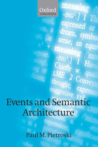Events and Semantic Architecture book cover