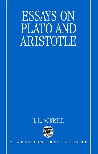 Essays on Plato and Aristotle book cover
