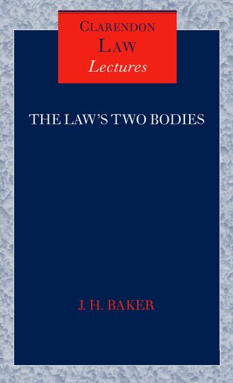 The Law's Two Bodies book cover