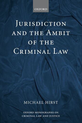 Jurisdiction and the Ambit of the Criminal Law book cover