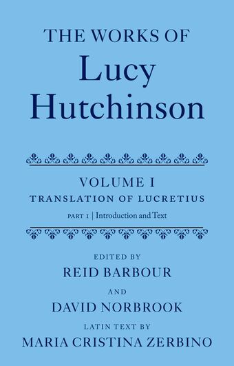 The Works of Lucy Hutchinson book cover