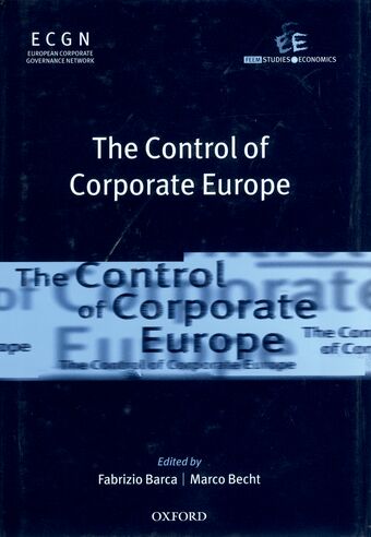 The Control of Corporate Europe book cover