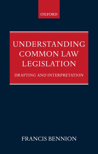 Understanding Common Law Legislation book cover