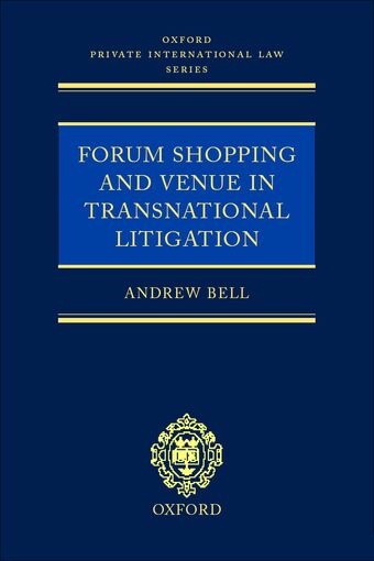 Forum Shopping and Venue in Transnational Litigation book cover