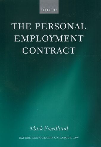 Personal Employment Contract book cover