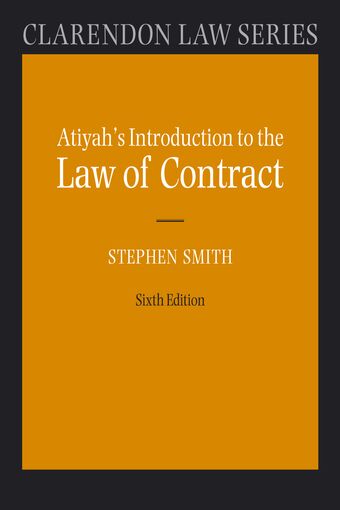 Atiyah's Introduction to the Law of Contract book cover