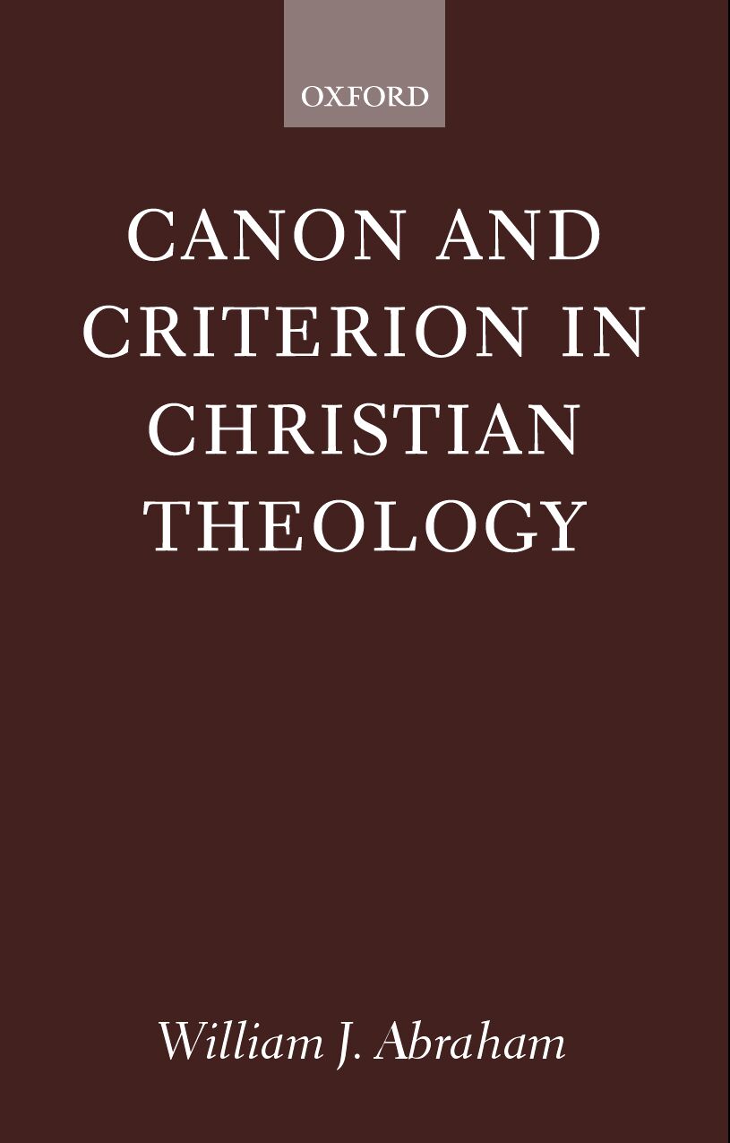 Canon and Criterion in Christian Theology book cover