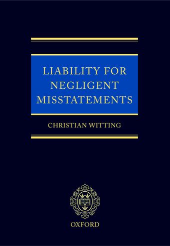 Liability for Negligent Misstatements book cover