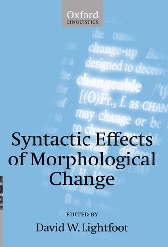 Syntactic Effects of Morphological Change book cover