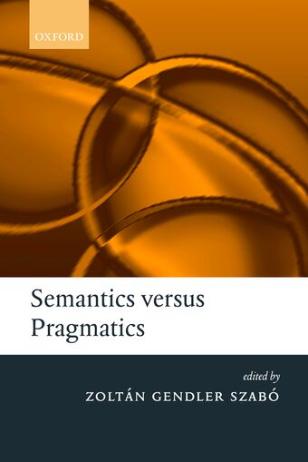 Semantics Versus Pragmatics book cover