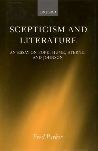Scepticism and Literature book cover