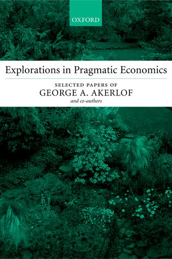 Explorations in Pragmatic Economics book cover
