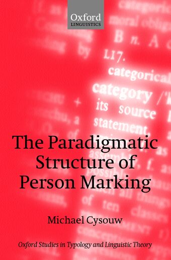 The Paradigmatic Structure of Person Marking book cover