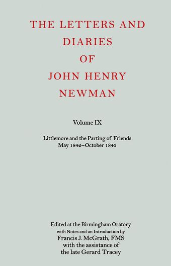 The Letters and Diaries of John Henry Newman: Volume IX book cover