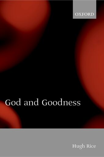 God and Goodness book cover