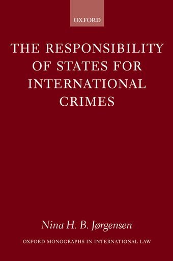 Responsibility of States for International Crimes book cover