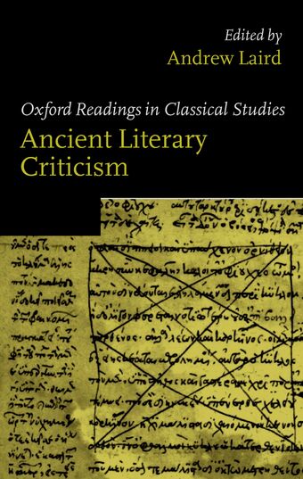 Ancient Literary Criticism book cover