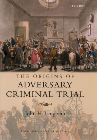 Origins of Adversary Criminal Trial book cover