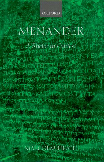 Menander book cover