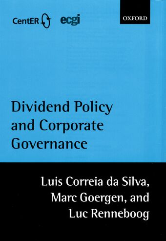 Dividend Policy and Corporate Governance book cover