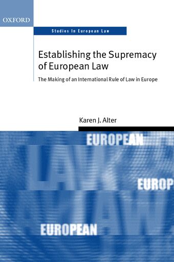 Establishing the Supremacy of European Law book cover