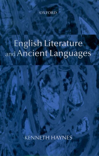 English Literature and Ancient Languages book cover