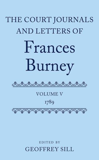 The Court Journals and Letters of Frances Burney Volume V, 1789 book cover