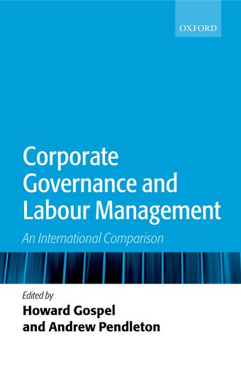 Corporate Governance and Labour Management book cover