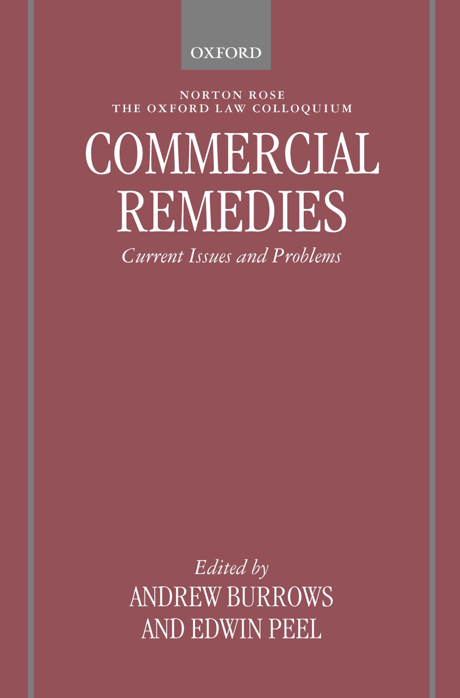 Commercial Remedies book cover