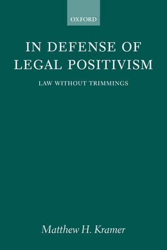 In Defense of Legal Positivism book cover