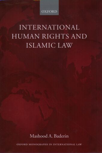 International Human Rights and Islamic Law book cover
