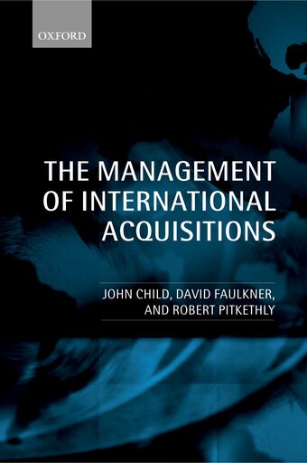The Management of International Acquisitions book cover