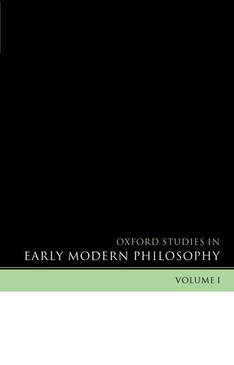 Oxford Studies in Early Modern Philosophy book cover