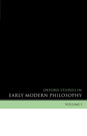 Oxford Studies in Early Modern Philosophy book cover
