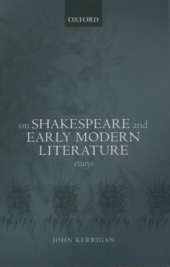 On Shakespeare and Early Modern Literature book cover