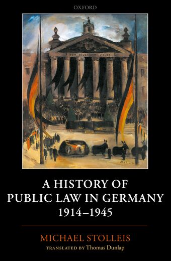A History of Public Law in Germany 1914-1945 book cover