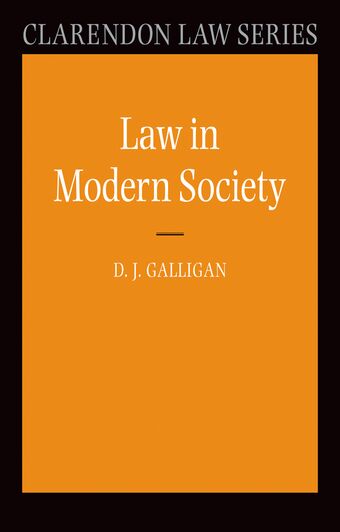 Law in Modern Society book cover