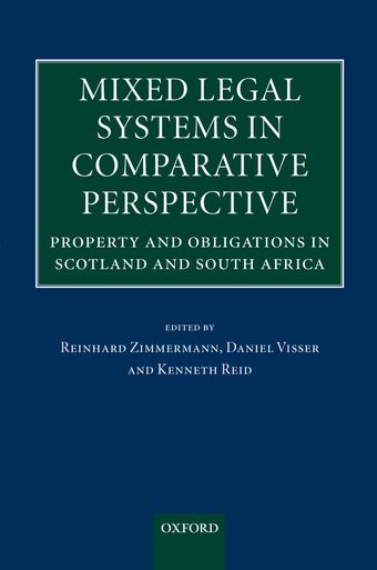Mixed Legal Systems in Comparative Perspective book cover