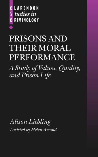Prisons and Their Moral Performance book cover