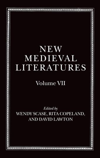 New Medieval Literatures book cover