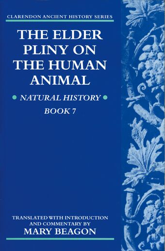 The Elder Pliny on the Human Animal book cover