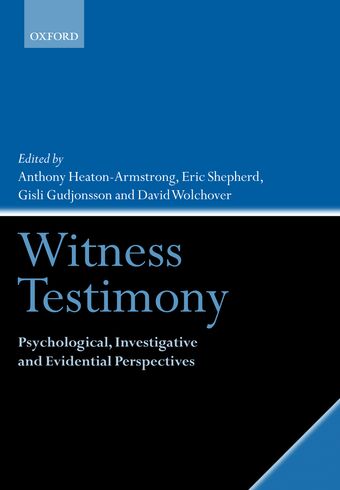 Witness Testimony book cover