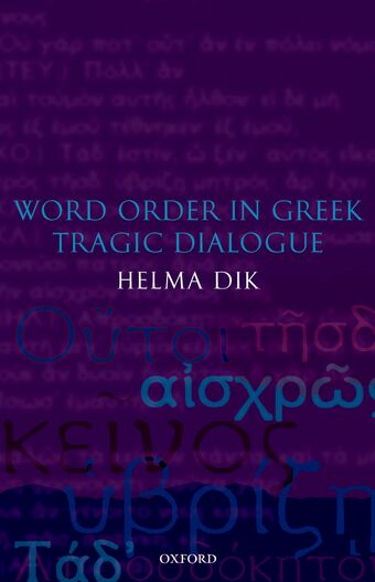 Word Order in Greek Tragic Dialogue book cover