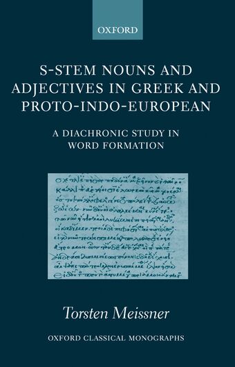 S-System Nouns and Adjectives in Greek and Proto-Indo-European book cover