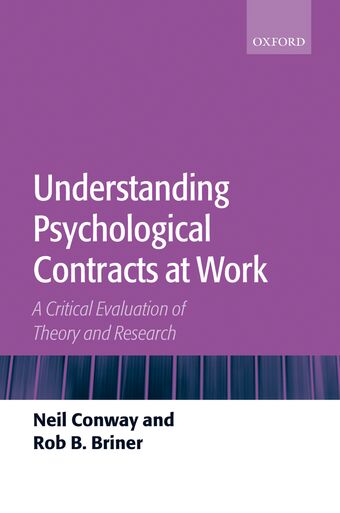 Understanding Psychological Contracts at Work book cover