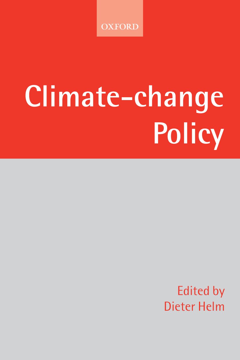 Climate Change Policy book cover