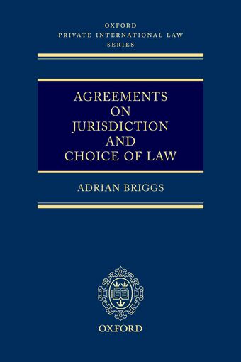 Agreements on Jurisdiction and Choice of Law book cover