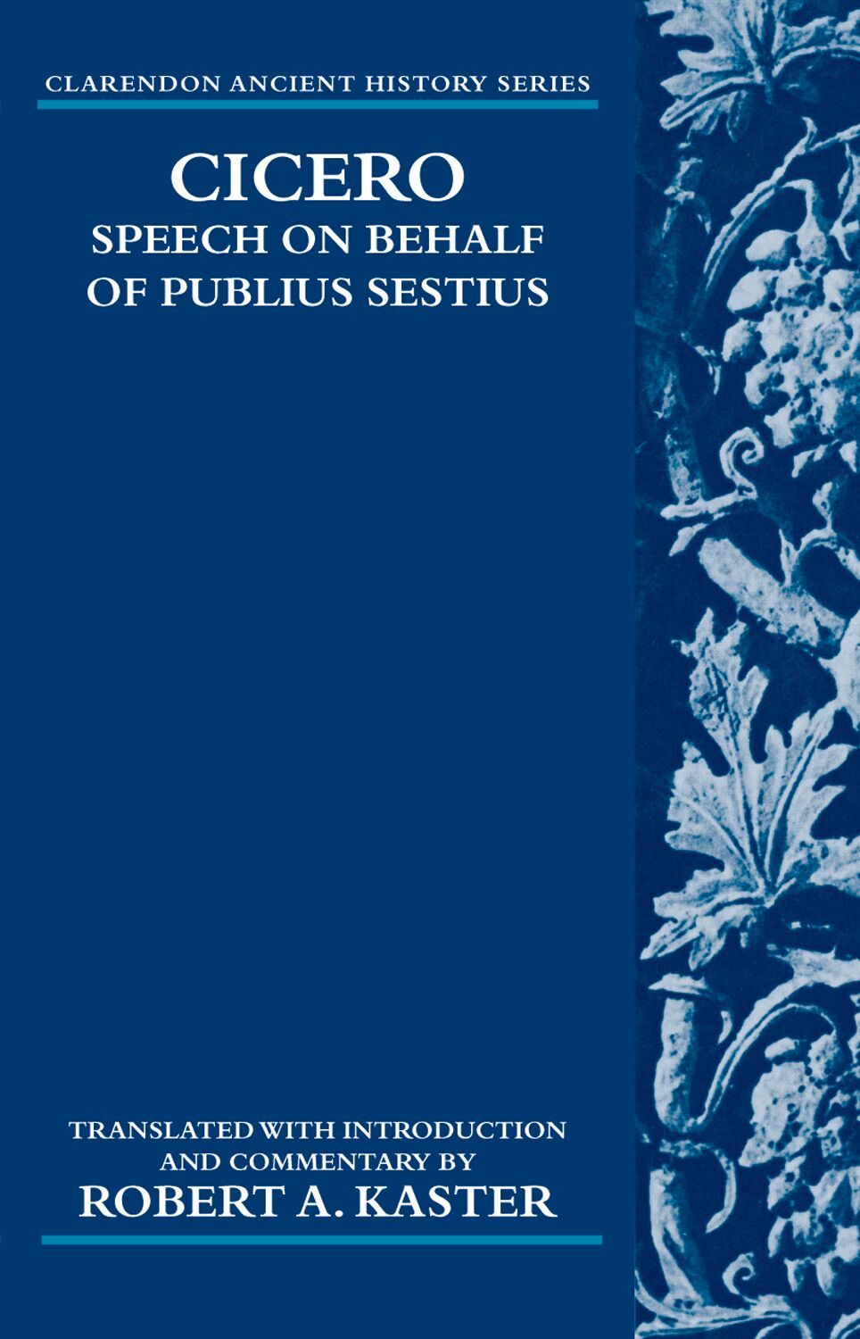 Cicero: Speech on Behalf of Publius Sestius book cover
